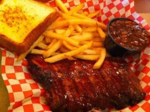 bbq ribs plate