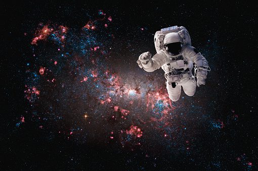 Astronaut in space exhibit