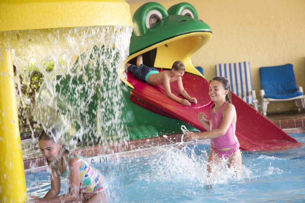 Sea Crest Frog slide - free things to do indoors in myrtle beach