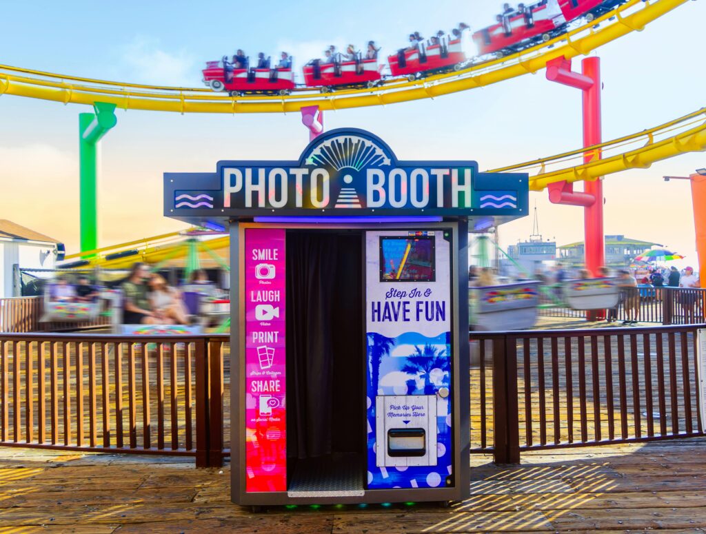 Photo booth at one of the best amusement parks near Myrtle Beach