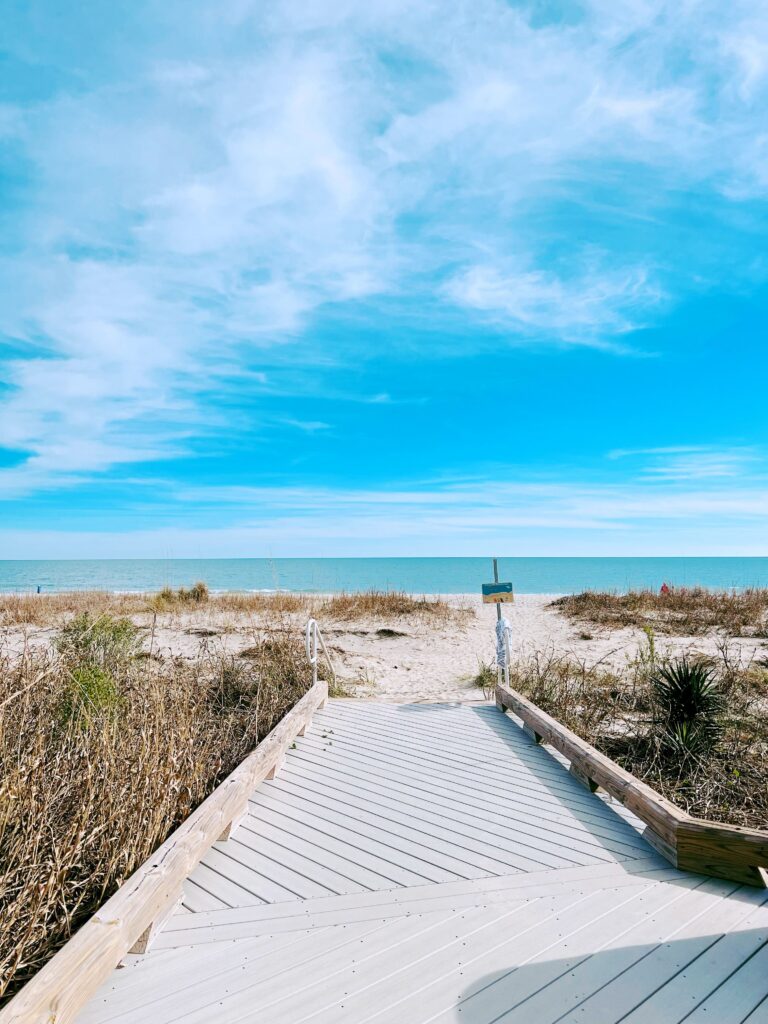 Beach access at Myrtle Beach hotel