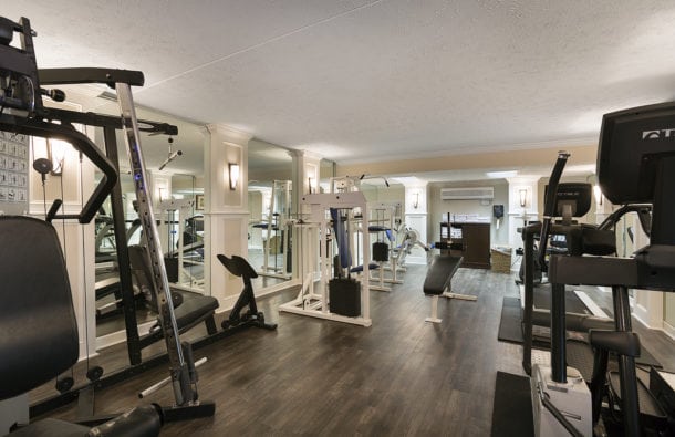 Sea Crest Resort's spacious fitness room with a wide variety of equipment
