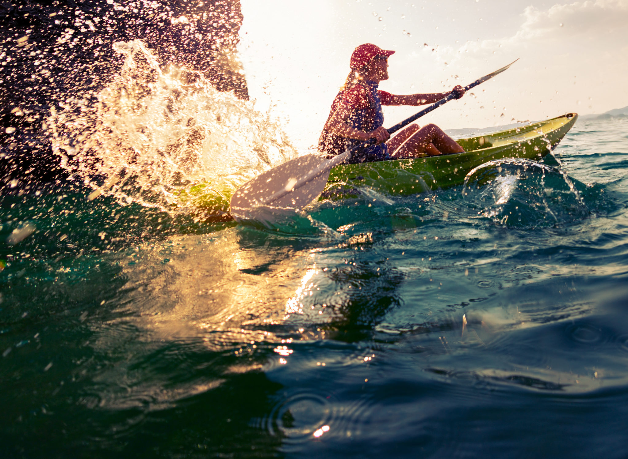 woman enjoys myrtle beach watersports